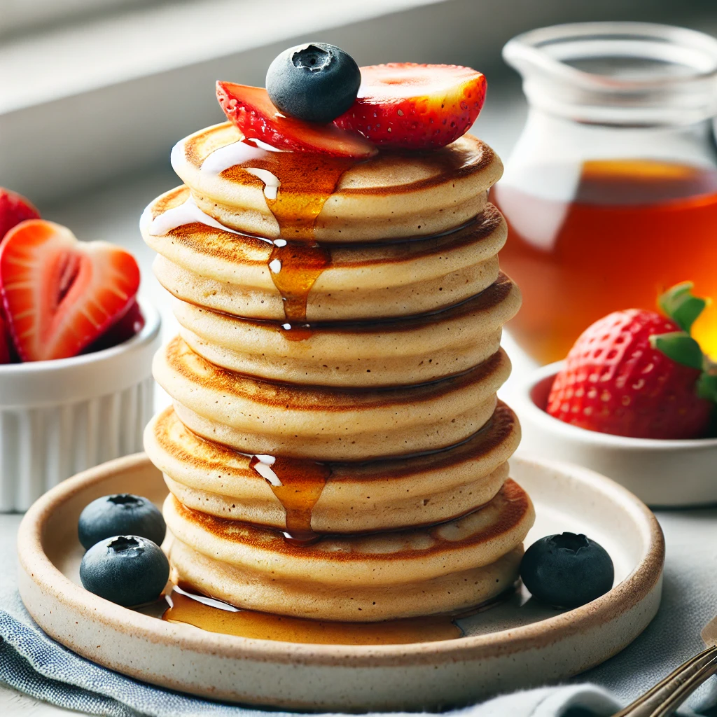prepare a healthy breakfast with Mini whole wheat pancakes for kids