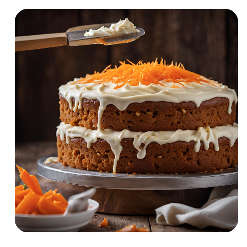 frosting cake carrot