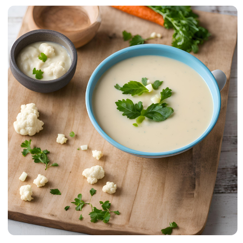 easy recipe for Creamy Cauliflower Soup