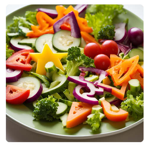 Fresh Salad recipe serve with Easy and healty soups for kids