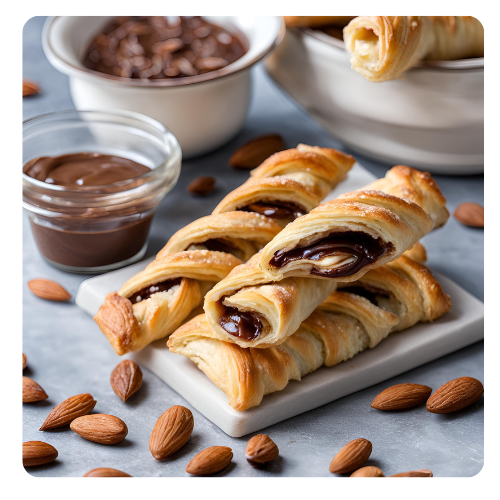 the allure of Nutella Almond Pastry Twists
