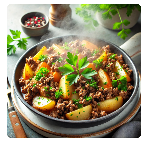 serve Ground Beef and Potatoes Recipe