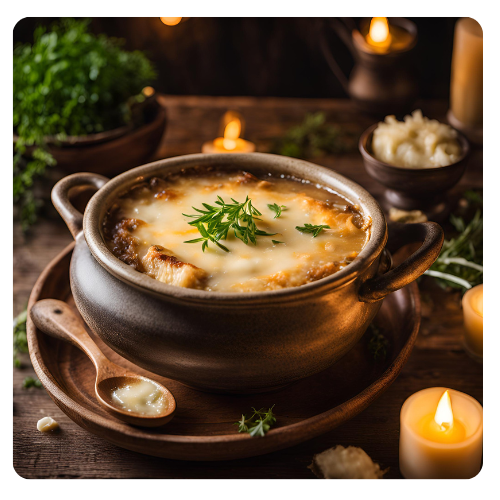 serve French Onion Soup 