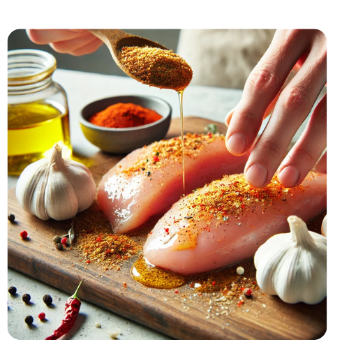 how to perapare chicken for Chicken Wraps and French Fries Recipe