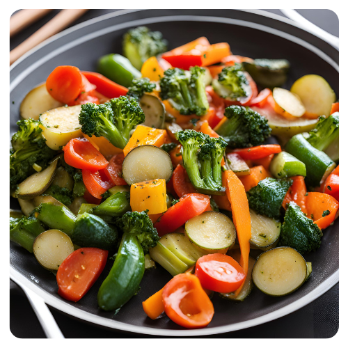 making vegetable alphabet soup