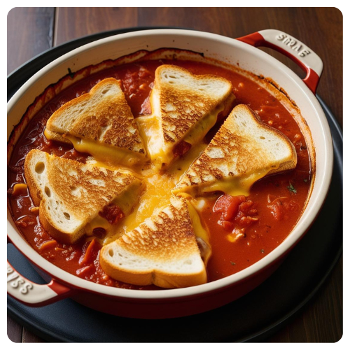 Grilled Cheese Tomato Soup Casserole