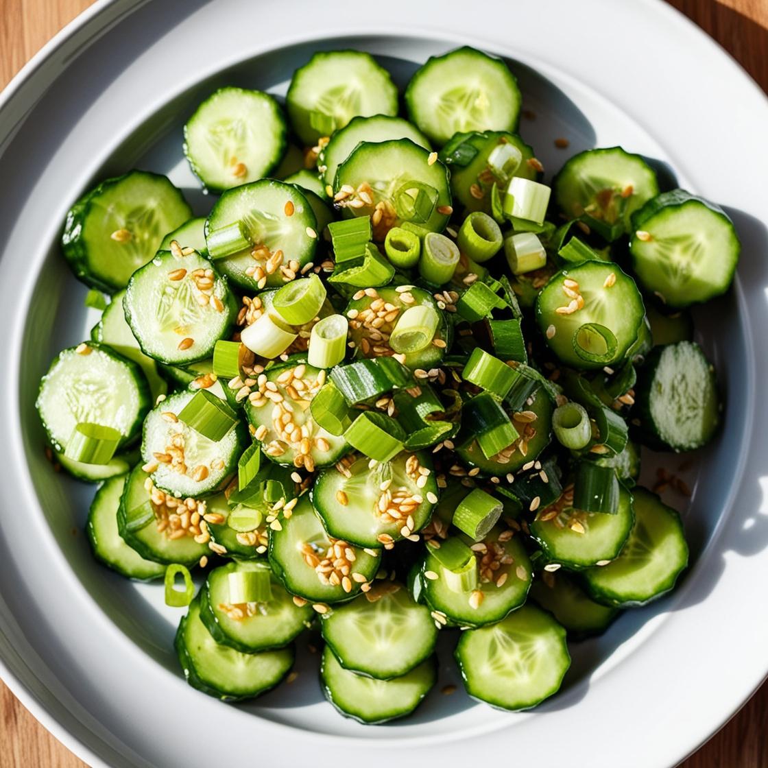 Tiktok Cucumber Salad