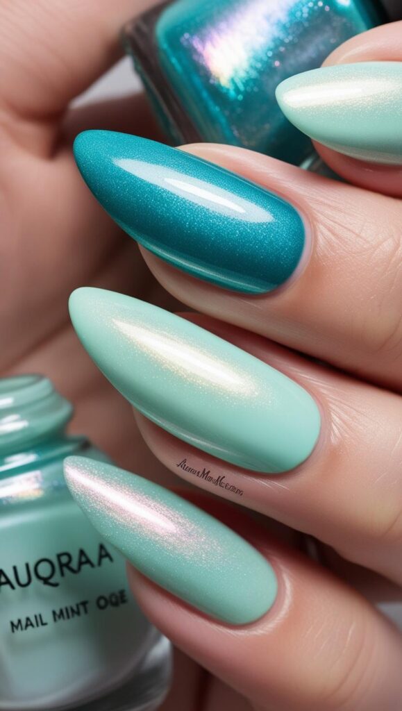 Aqua Nail Designs