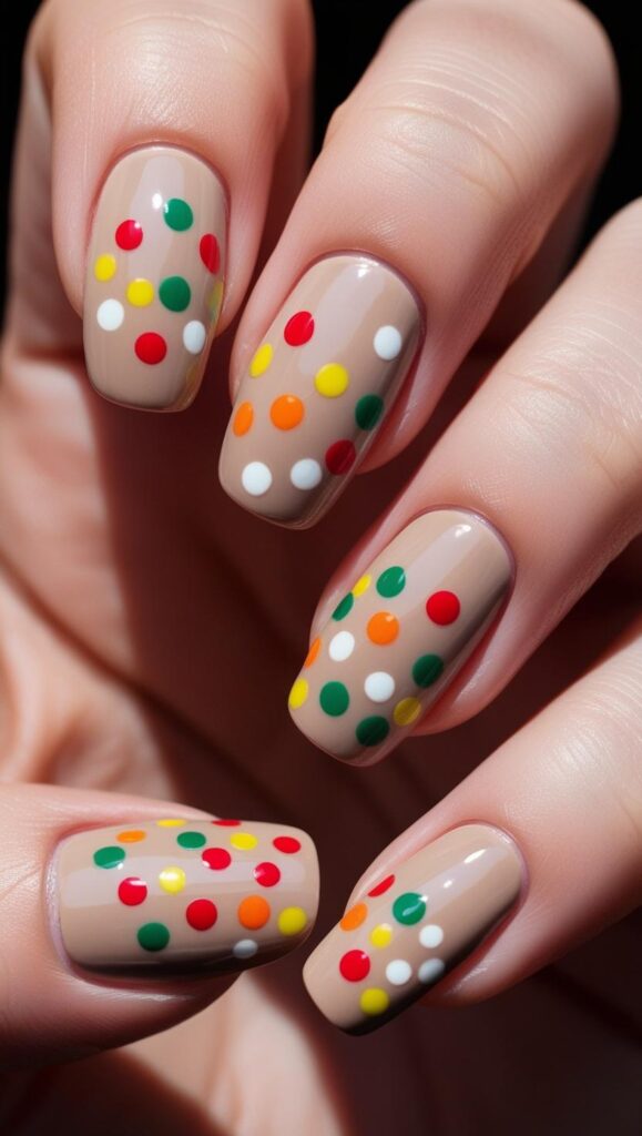 Bright summer nails