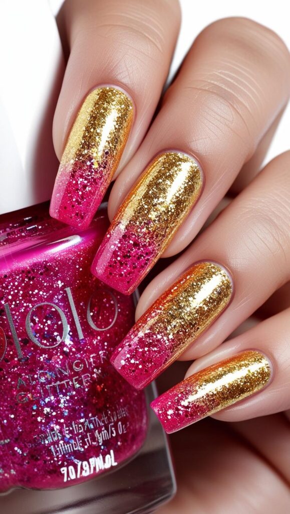 Bright summer nails