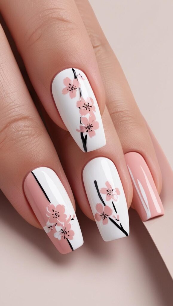 cherry nail art