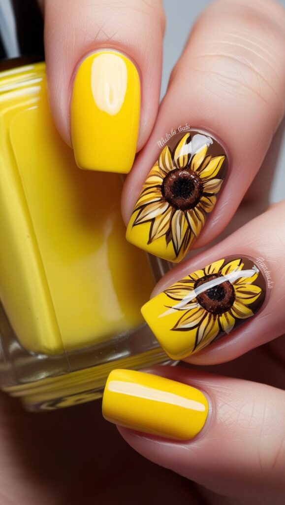 Bright summer nails