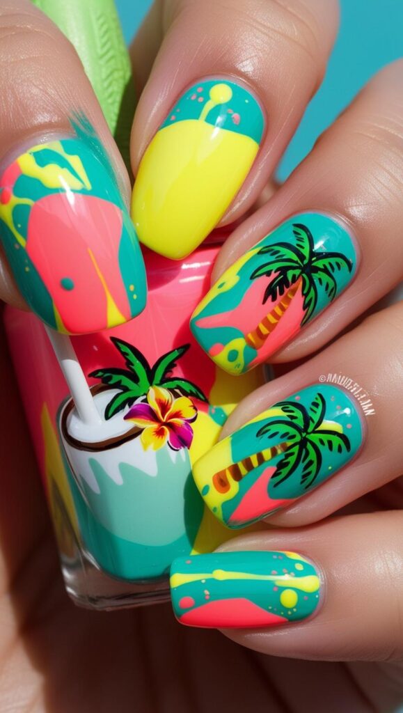 Aqua Nail Designs