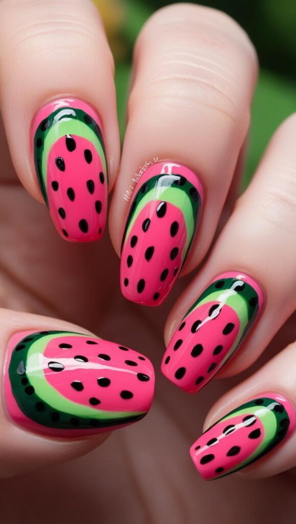 Bright summer nails